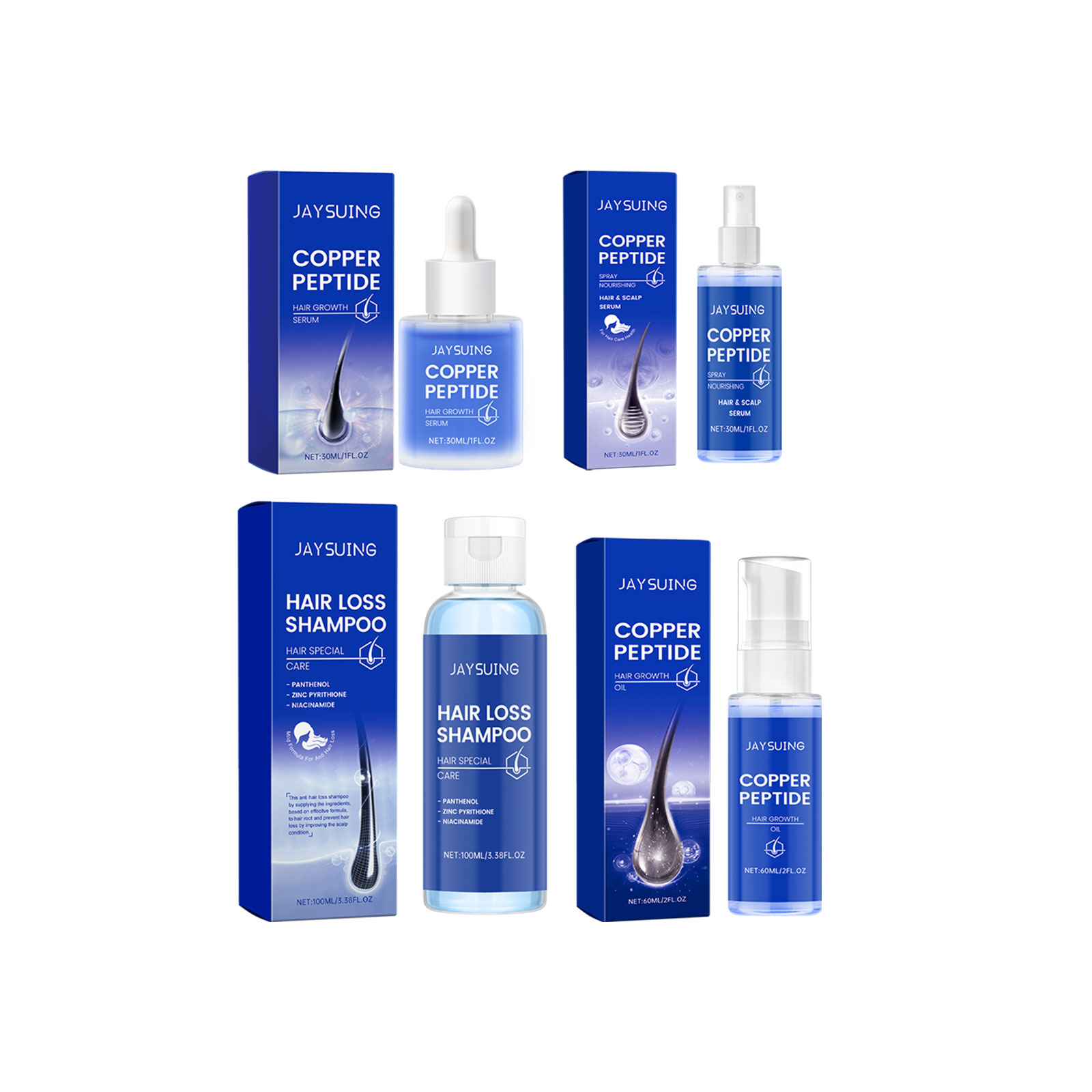 Shampooing au peptide de cuivr - Hair Care Set avis et prix